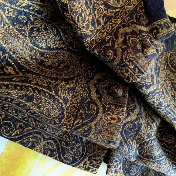 WOOL & SILK Nehru Long Jacket (Sz 42) - Picture 8 of 11